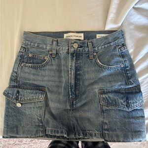 Aritzia Denim Forum Blue Mini Skirt